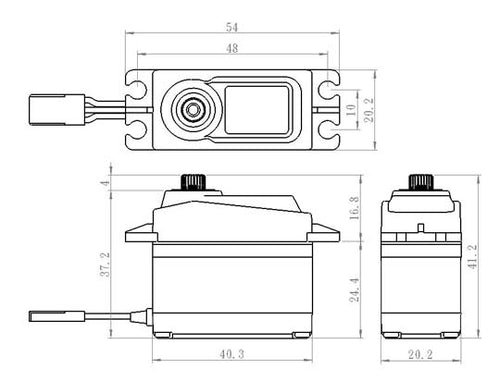 Savöx SA-1256TG Plus Servo 20Kg 0,15s Alu Coreless Titanium Gear