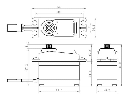 Savöx SA-1256TG Plus Servo 20Kg 0,15s Alu Coreless Titanium Gear