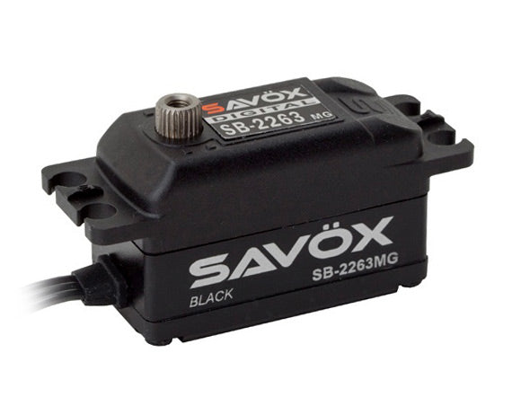 Savöx SB-2263MG Servo 10Kg 0,076s Brushless Black Edition Low