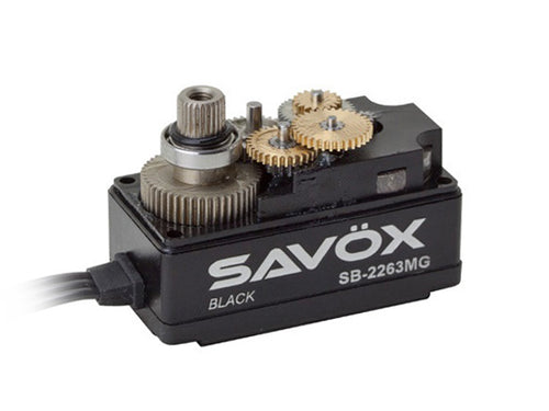 Savöx SB-2263MG Servo 10Kg 0,076s Brushless Black Edition Low