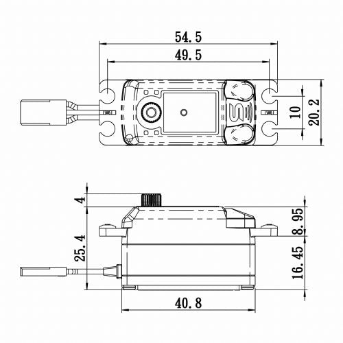 Savöx SB-2265MG Servo 13Kg 0,08s HV Brushless Metal Gear Low