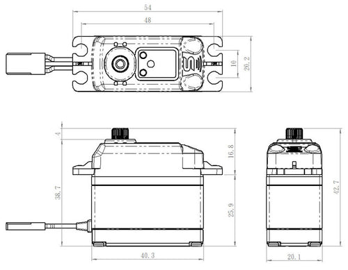 Savöx SB-2271SG Plus Servo 20Kg 0,065s HV Alu Brushless Steel Gear