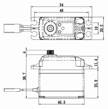 Savöx SB-2273SG Plus Servo 30Kg 0.105s HV Alu Brushless Steel Gear