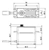 Savöx SB-2280SG Servo 50Kg 0,14s HV Alu Brushless
