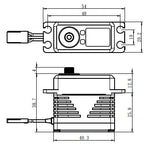 Savöx SB-2292SG Servo 50Kg 0.055s 8.4V Alu Brushless Steel Gear