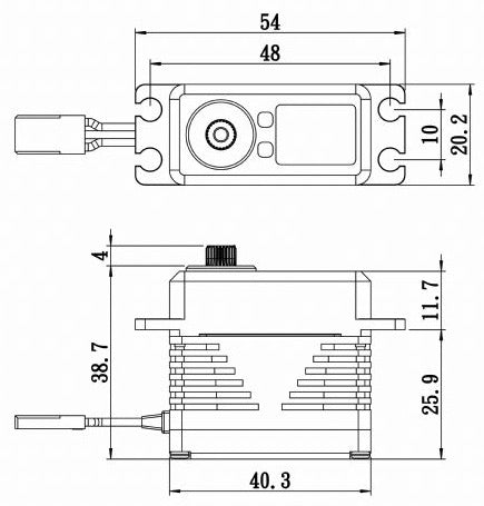 Savöx SB-2295SG Servo 32Kg 0,06s HV Alu Brushless