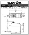 Savöx SC-0254MG Plus Servo 7,2Kg 0,14s Metal Gear