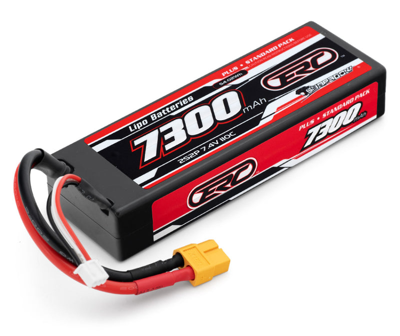 Sunpadow 2S 7,4V 7300mAh 110C Hard XT60-Connector Li-Po Batteri