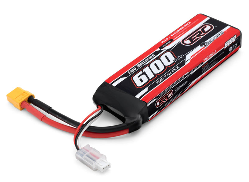 Sunpadow 2S 7,4V 6100mAh 100C XT60-Connector Li-Po Batteri