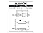 Savöx SC-0251MG Plus Servo, Metal Gear 16g 0,18s