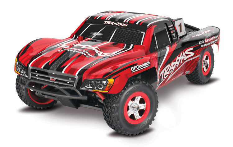 Traxxas Slash 1/16 4x4 Fjernstyret bil m. oplader/batteri (vælg farve)