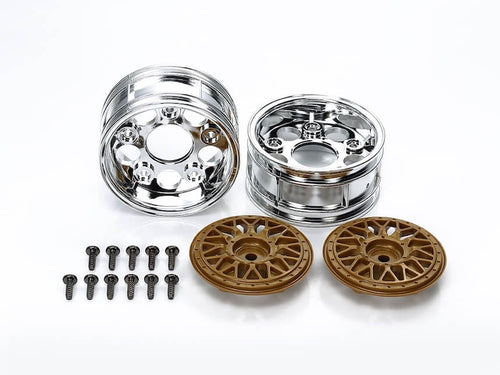 Tamiya 50548 2-Piece 'BBS' Mesh Wheels 26mm, Guld (2 stk)