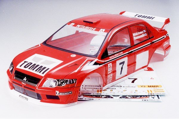 Tamiya 50927 Mitsubishi Lancer Evo VII WRC Karrosseri Sæt (Klar)