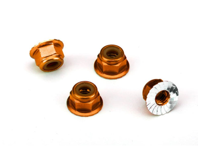 Traxxas 1747X Aluminium Nuts, 4mm (4 stk)