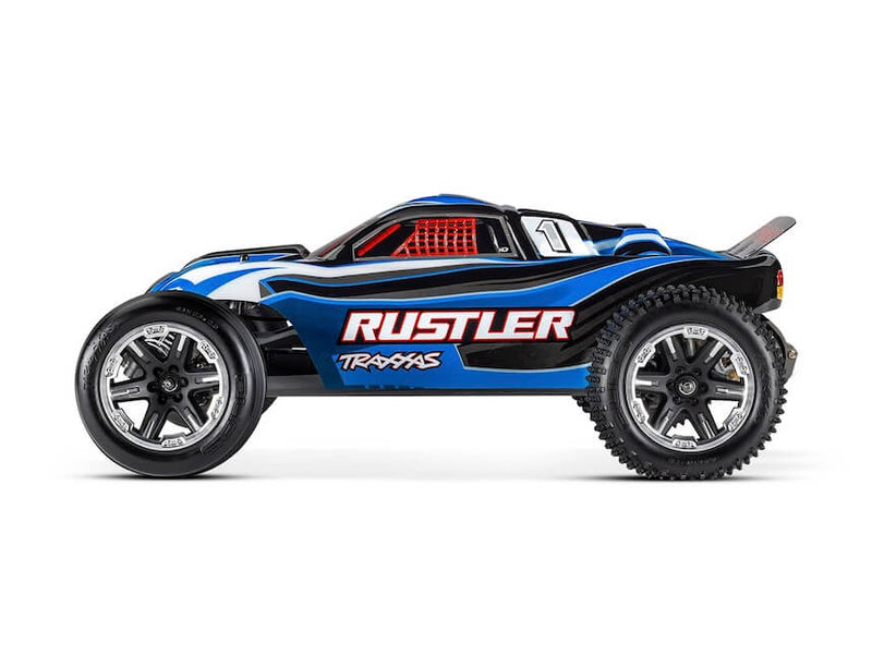 Traxxas Rustler 2WD 1/10 Fjernstyret Bil m/ USB Lader og Batteri