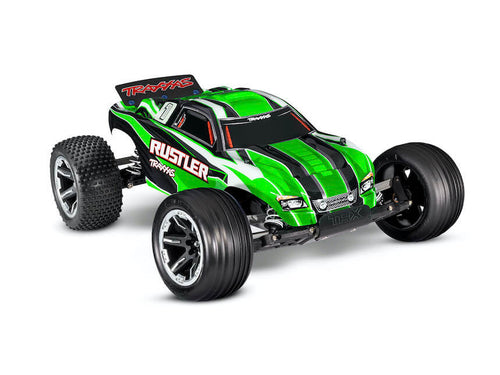 Traxxas Rustler 2WD 1/10 Fjernstyret Bil m/ USB Lader og Batteri