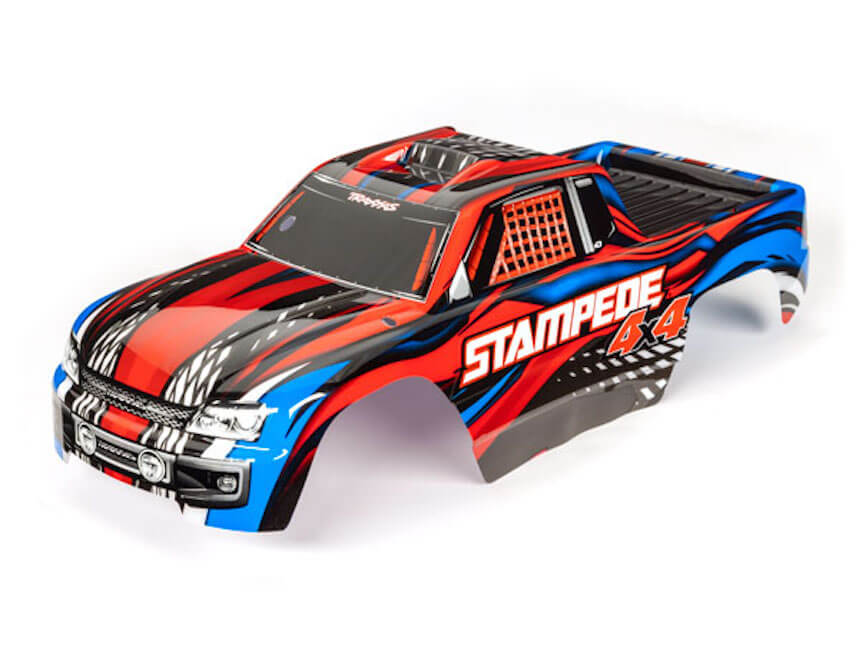 Traxxas Body til Stampede 4x4 og VXL (Vælg Farve)