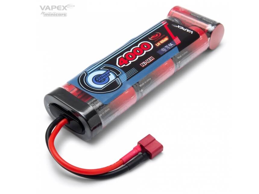 Vapex 8.4V NiMH Batteri 4000mAh m. T stik