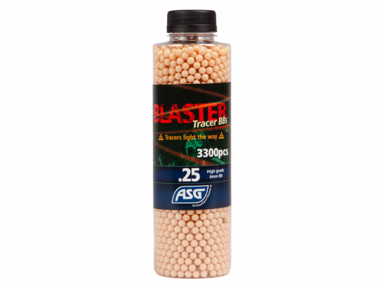 Airsoft BB, Blaster Tracer, 0,25g, 3300 stk. rød