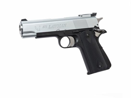 Pistol, GNB, DL, FPV, STI Lawman Hop-Up, SIL/BLK