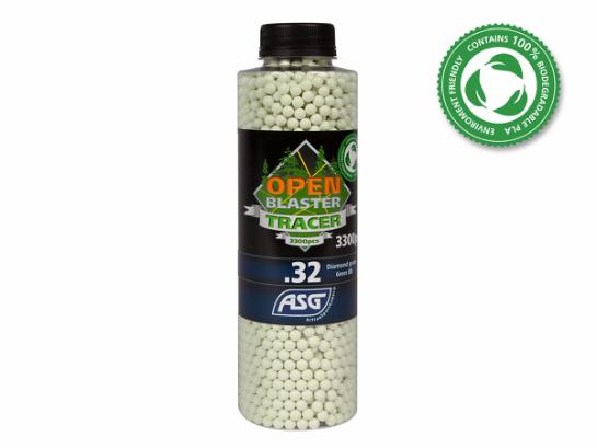 BB, Open Blaster Tracer, 0,32g, 3300 stk. grøn