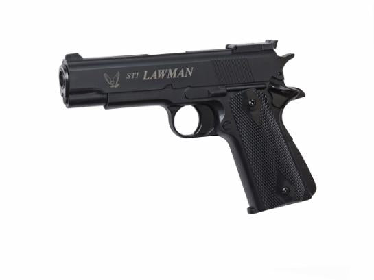 Pistol, GNB, DL, FPV, STI Lawman Hop-Up, BLK