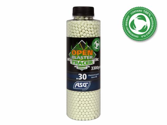 BB, Open Blaster Tracer, 0,30g, 3300 stk. grøn