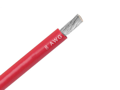 Silikoneledning 8 AWG (Vælg Farve og Længde)