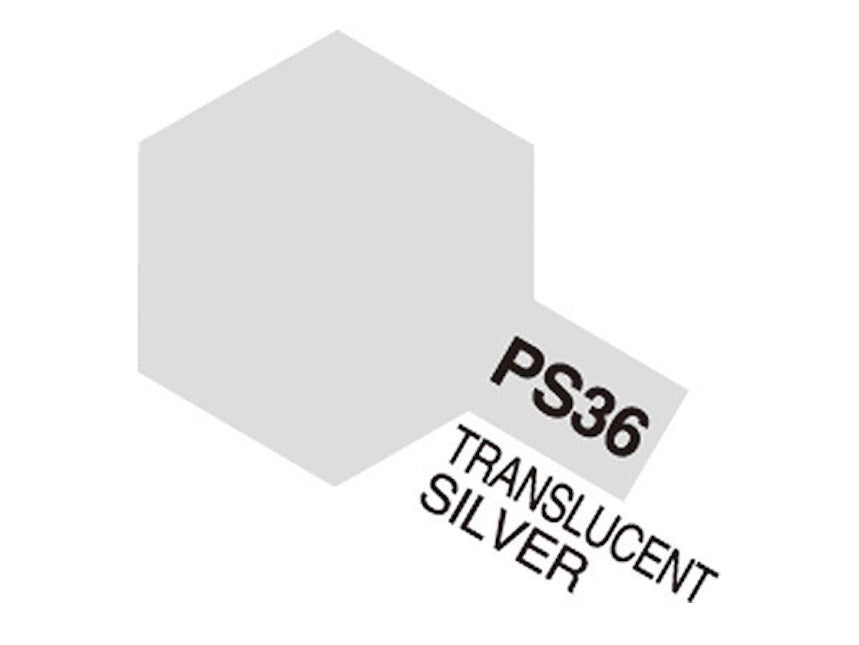 Tamiya PS-36 Translucent Silver Spray Maling - Speedhobby.dk Alt i Fjernstyrede Biler og Tilbehør