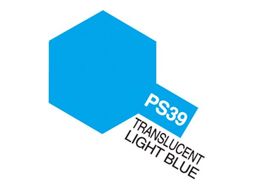 Tamiya PS-39 Translucent Light Blue Spray Maling - Speedhobby.dk Alt i Fjernstyrede Biler og Tilbehør