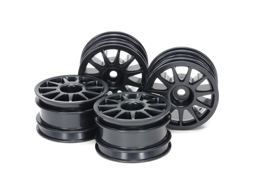 Tamiya 51665 11-Spoke M-Chassis Wheels, Sort (4 stk)