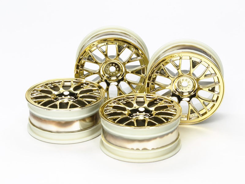 Tamiya 54736 Mesh Wheels 24mm, Guld (4 stk)