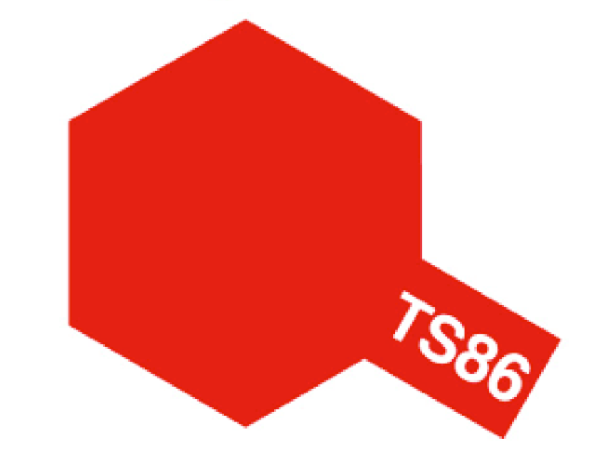 Tamiya TS-86 Pure Red Spray Maling - Speedhobby.dk Alt i Fjernstyrede Biler og Tilbehør