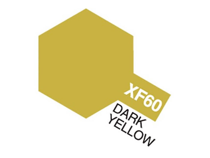 Tamiya XF-60 Dark Yellow Maling Akryl Mini 10ml - Speedhobby.dk Alt i Fjernstyrede Biler og Tilbehør