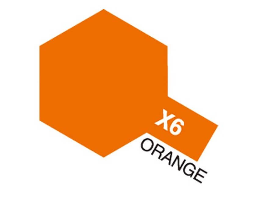 Tamiya X-6 Orange Maling Akryl Mini 10ml - Speedhobby.dk Alt i Fjernstyrede Biler og Tilbehør
