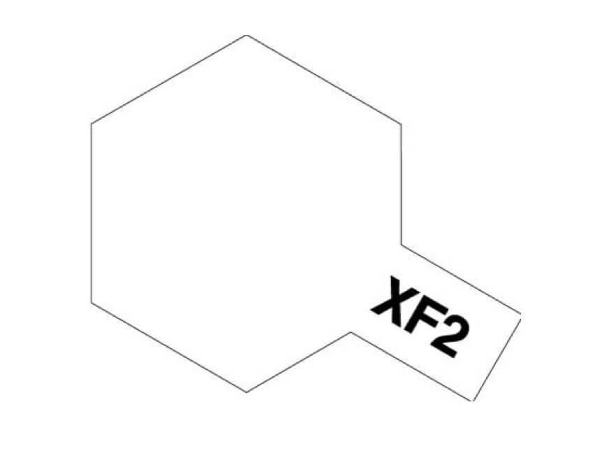 Tamiya XF-2 Flat White Maling Akryl Mini 10ml - Speedhobby.dk Alt i Fjernstyrede Biler og Tilbehør