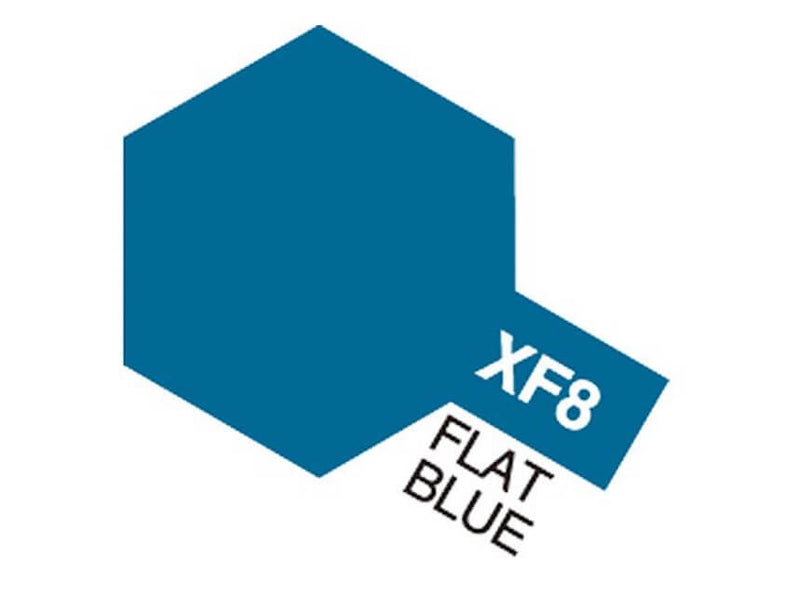 Tamiya XF-8 Flat Blue Maling Akryl Mini 10ml - Speedhobby.dk Alt i Fjernstyrede Biler og Tilbehør