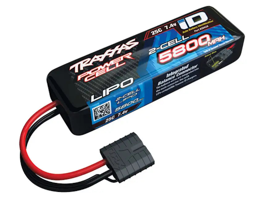 Traxxas 2843X Power Cell 5800mAh 7.4V 2S LiPo Batteri - Speedhobby.dk Alt i Fjernstyrede Biler og Tilbehør