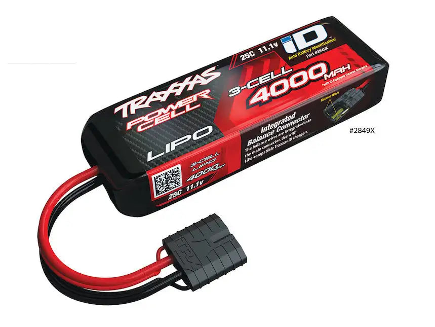 Traxxas 2849X Power Cell 4000mAh 11.1V 3S LiPo Batteri - Speedhobby.dk Alt i Fjernstyrede Biler og Tilbehør