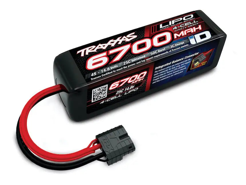 Traxxas 2890X Power Cell 6700mAh 14.8V 4S LiPo Batteri - Speedhobby.dk Alt i Fjernstyrede Biler og Tilbehør