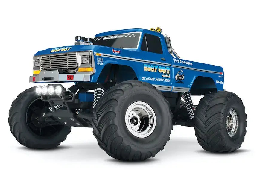 Traxxas Bigfoot No. 1 2WD LED Lys 1/10 Bil m/ Lader og Batteri - Speedhobby.dk Alt i Fjernstyrede Biler og Tilbehør