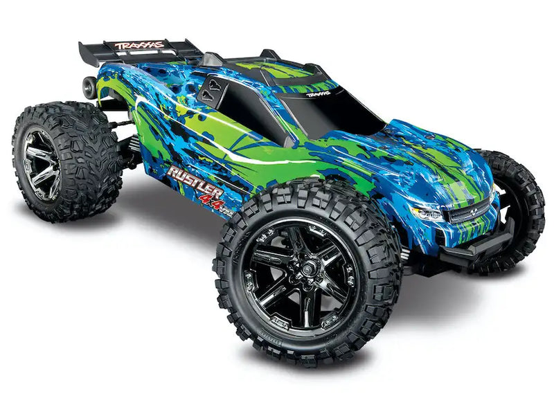 Traxxas Rustler 4x4 VXL 1/10 Elektrisk Fjernstyret Bil - Speedhobby.dk Alt i Fjernstyrede Biler og Tilbehør