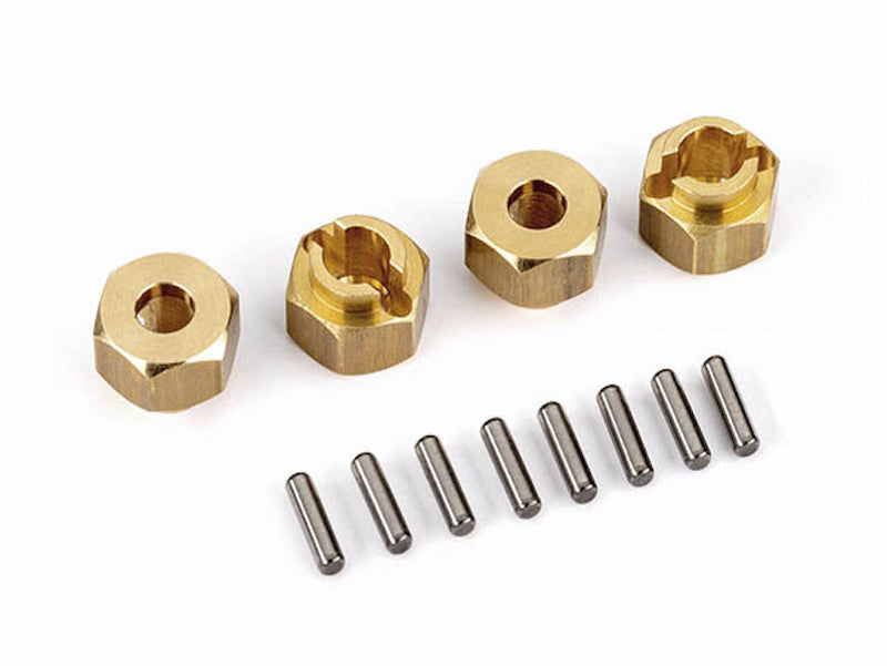 Traxxas 9750X Wheel Hubs, Brass, 7mm