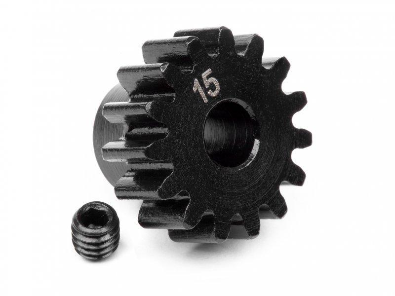 HPI 100914 Pinion Gear 15T (1M / 5mm aksel) - Speedhobby.dk Alt i Fjernstyrede Biler og Tilbehør