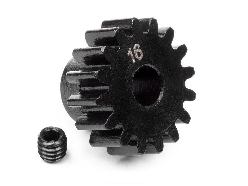 HPI 100915 Pinion Gear 16T (1M / 5mm aksel) - Speedhobby.dk Alt i Fjernstyrede Biler og Tilbehør