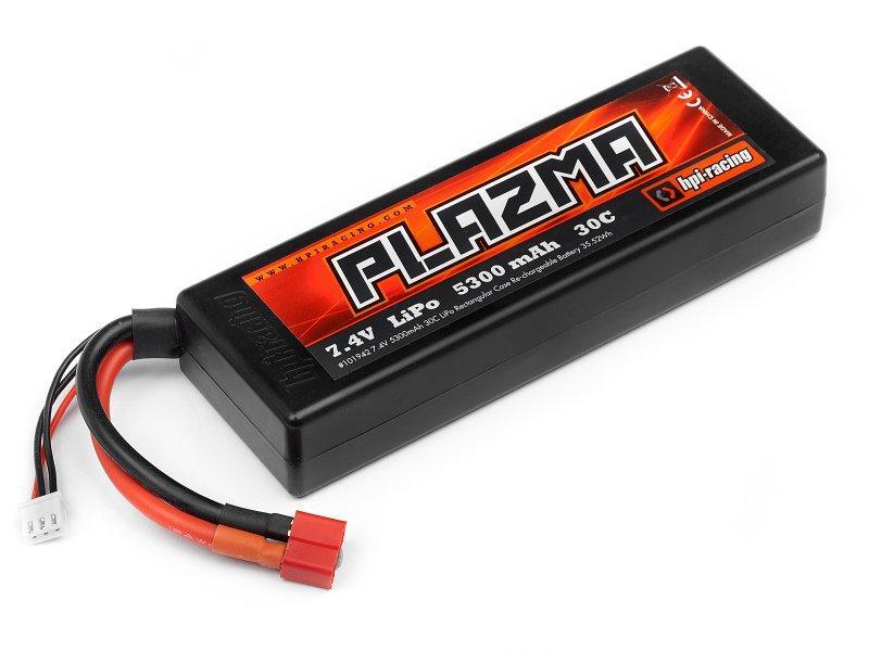 HPI Plazma 7.4V 2S 5300mAh LiPo Batteri - Speedhobby.dk Alt i Fjernstyrede Biler og Tilbehør