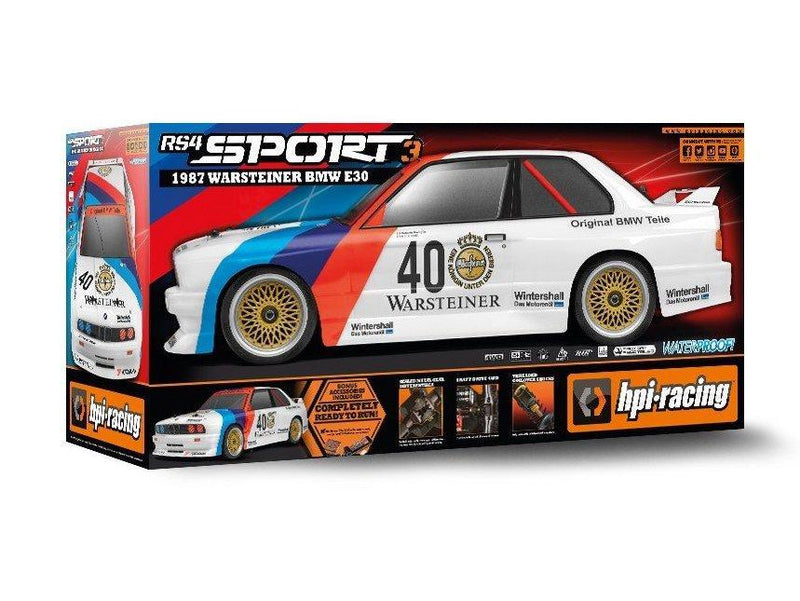 HPI RS4 Sport 3 BMW M3 E30 DTM 1/10 Fjernstyret Bil - Speedhobby.dk Alt i Fjernstyrede Biler og Tilbehør