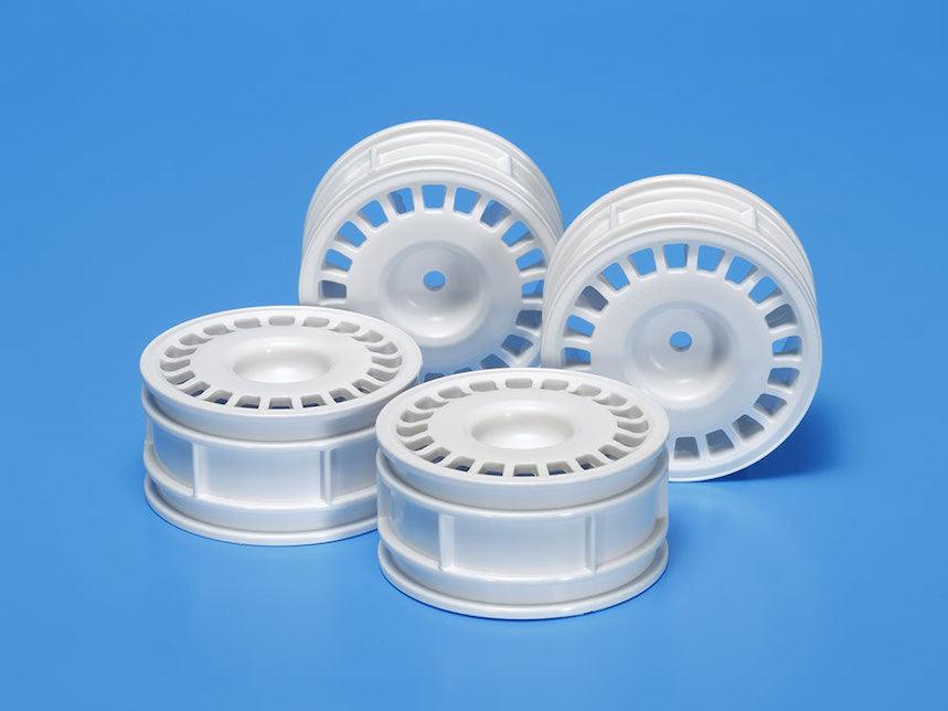 Tamiya 51021 Rally Dish Wheels Hvid (4 stk) - Speedhobby.dk Alt i Fjernstyrede Biler og Tilbehør