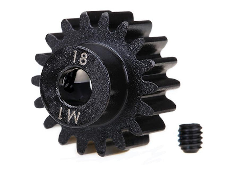 Traxxas 6491R Pinion Gear 18-Tands (Maskinskåret) - Speedhobby.dk Alt i Fjernstyrede Biler og Tilbehør