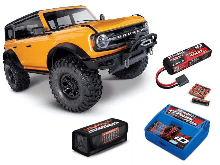 Traxxas TRX-4 Ford Bronco incl. 3S Opladerpakke - Speedhobby.dk Alt i Fjernstyrede Biler og Tilbehør